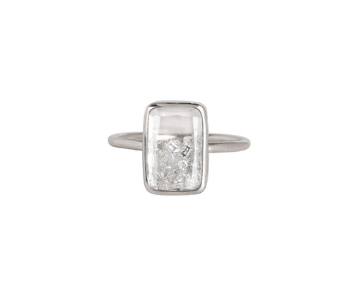 Moritz Glik White Gold Small Kaleidoscope Diamond Shaker Ring