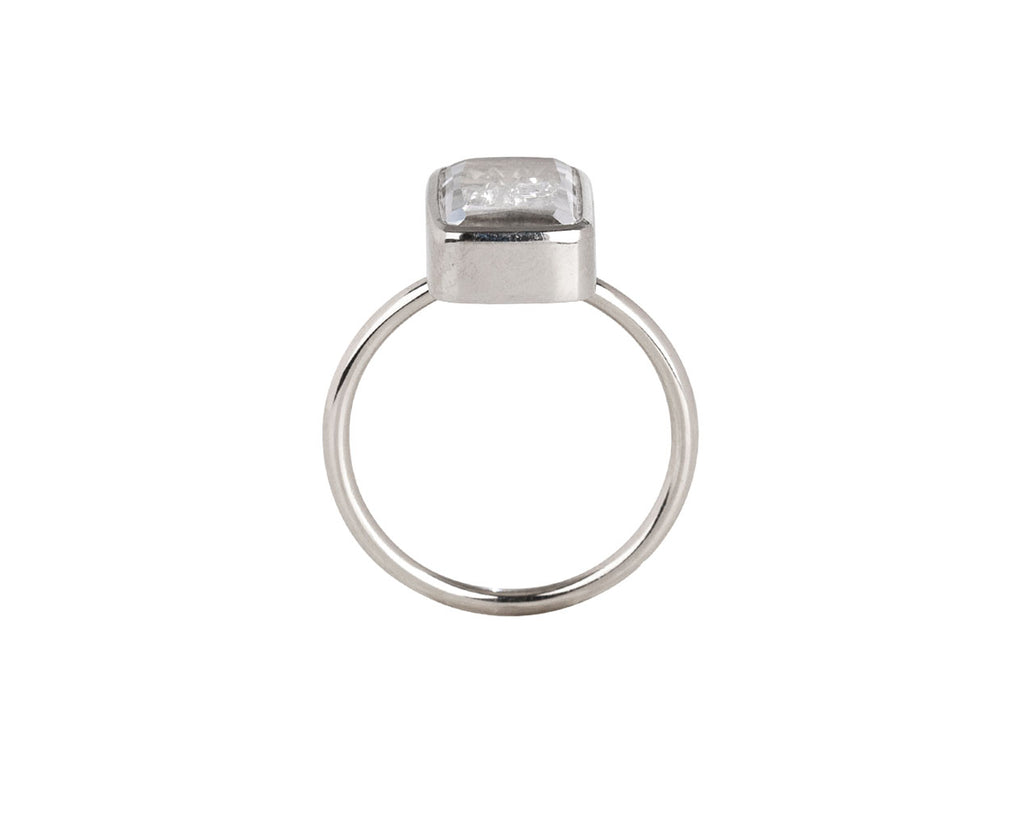Moritz Glik White Gold Small Kaleidoscope Diamond Shaker Ring Top