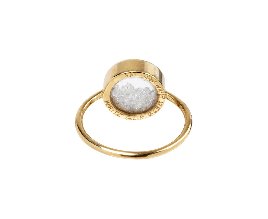 Loose White Diamond and White Sapphire Ring
