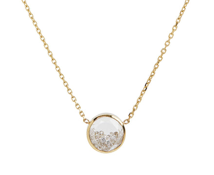 Moritz Glik Round Diamond Kaleidoscope Shaker Pendant Necklace