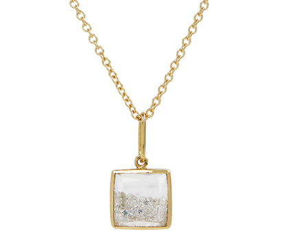 Moritz Glik Square Diamond Kaleidoscope Shaker Pendant Necklace