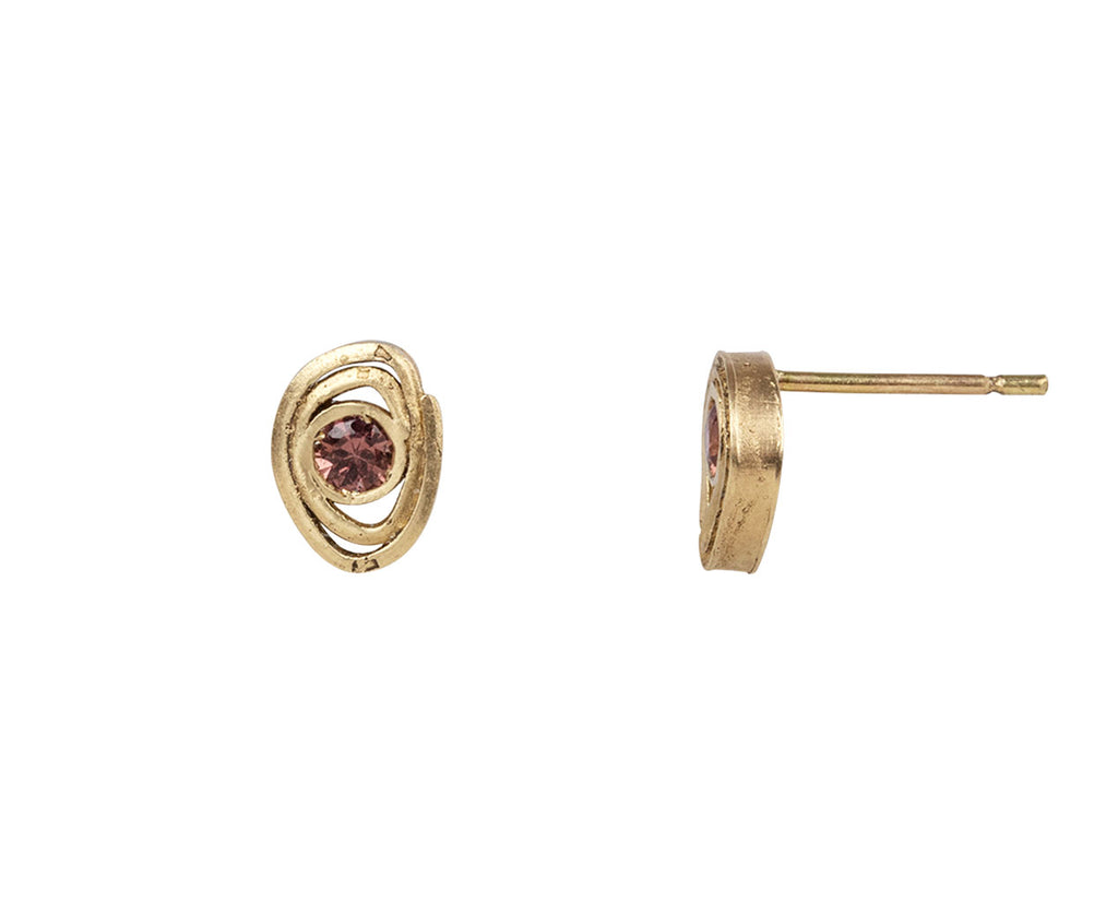 Fraser Hamilton Sapphire Sunset Earrings Side View