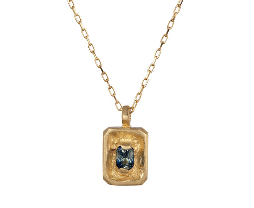 Fraser Hamilton Blue Sapphire Monolith Pendant Necklace