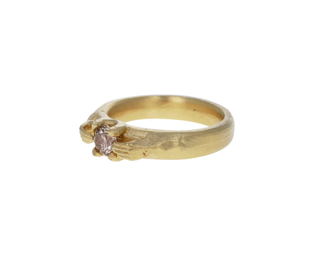Diamond Two Hands Harvest Ring