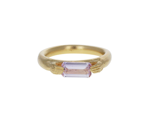 Pale Pink Sapphire Orchid Ring