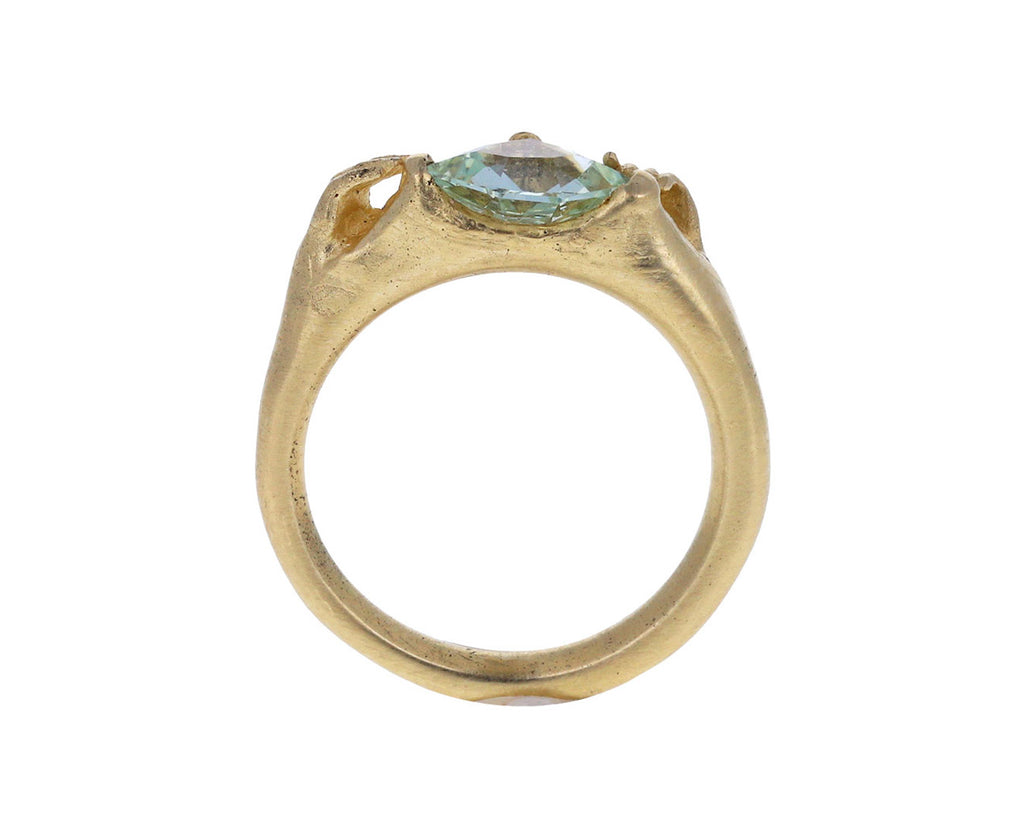 Light Blue Sapphire Silt Ring