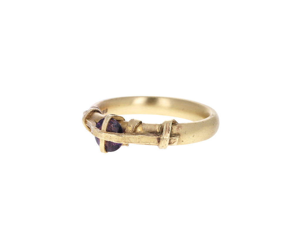Natural Sapphire Strapped Ring