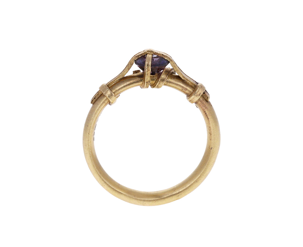 Natural Sapphire Strapped Ring