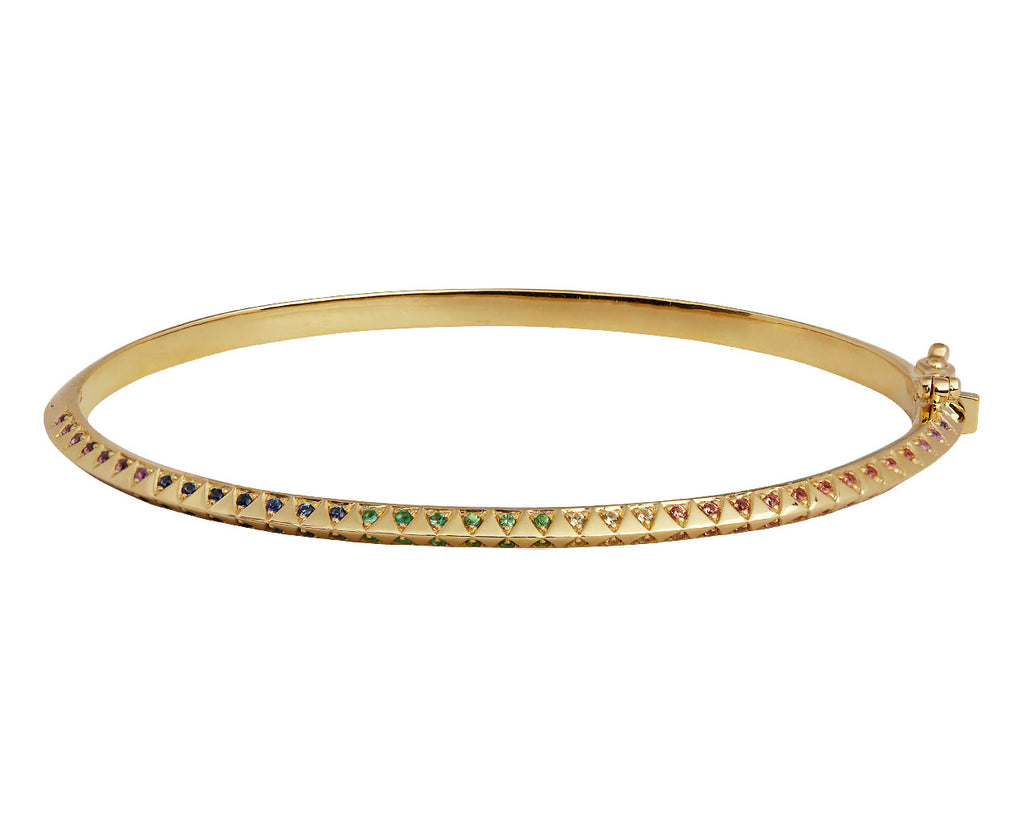 Harwell Godfrey Skinny Rainbow Talisman Bangle Bracelet