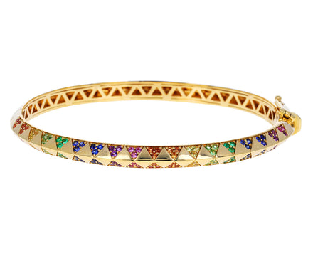 Rainbow Sapphire Talisman Bracelet