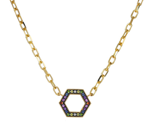 Rainbow Sapphire Foundation Necklace - TWISTonline 