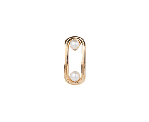 Hirotaka Beluga Pearl SINGLE Stud Earring