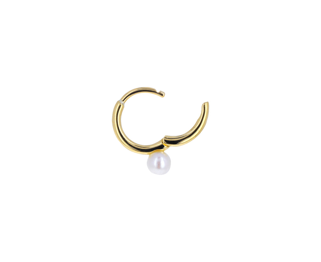 Akoya Pearl Hoop SINGLE Earring