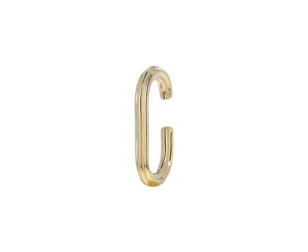 Gold Oval Dune Ear Cuff