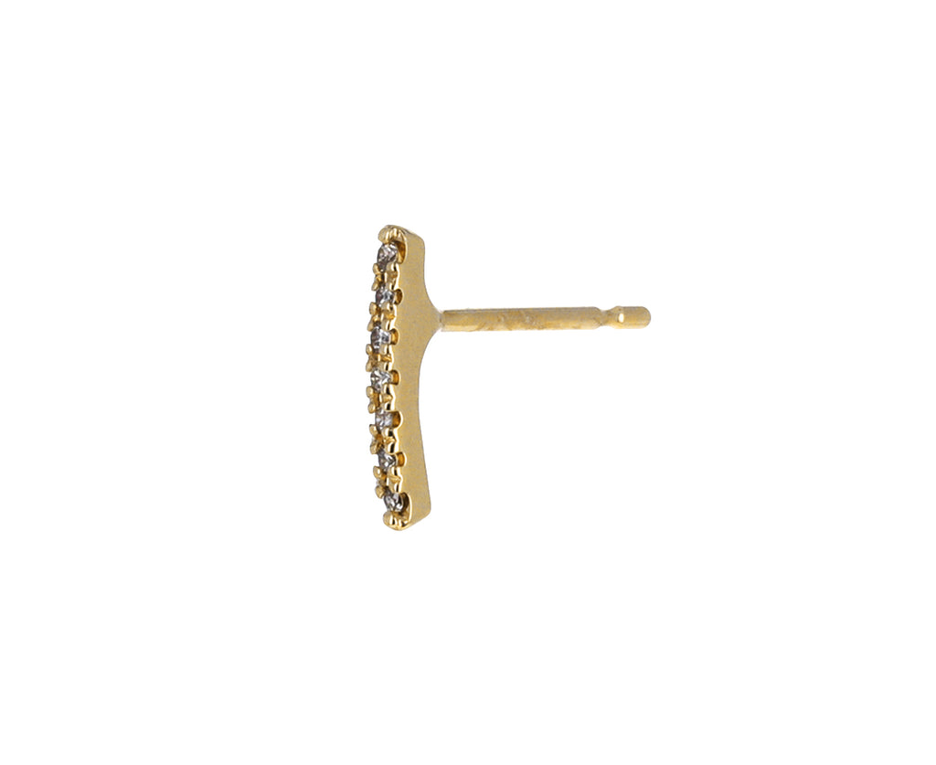 Shortest Gossamer Diamond Staple SINGLE Earring