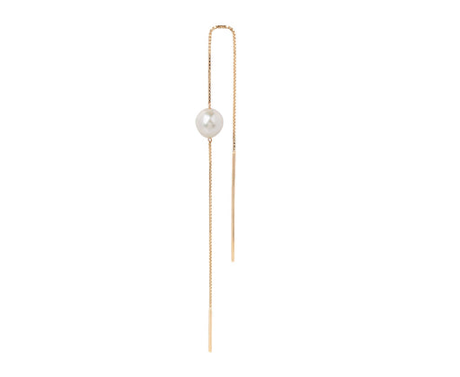 Hirotaka Akoya Pearl Chain SINGLE Earring