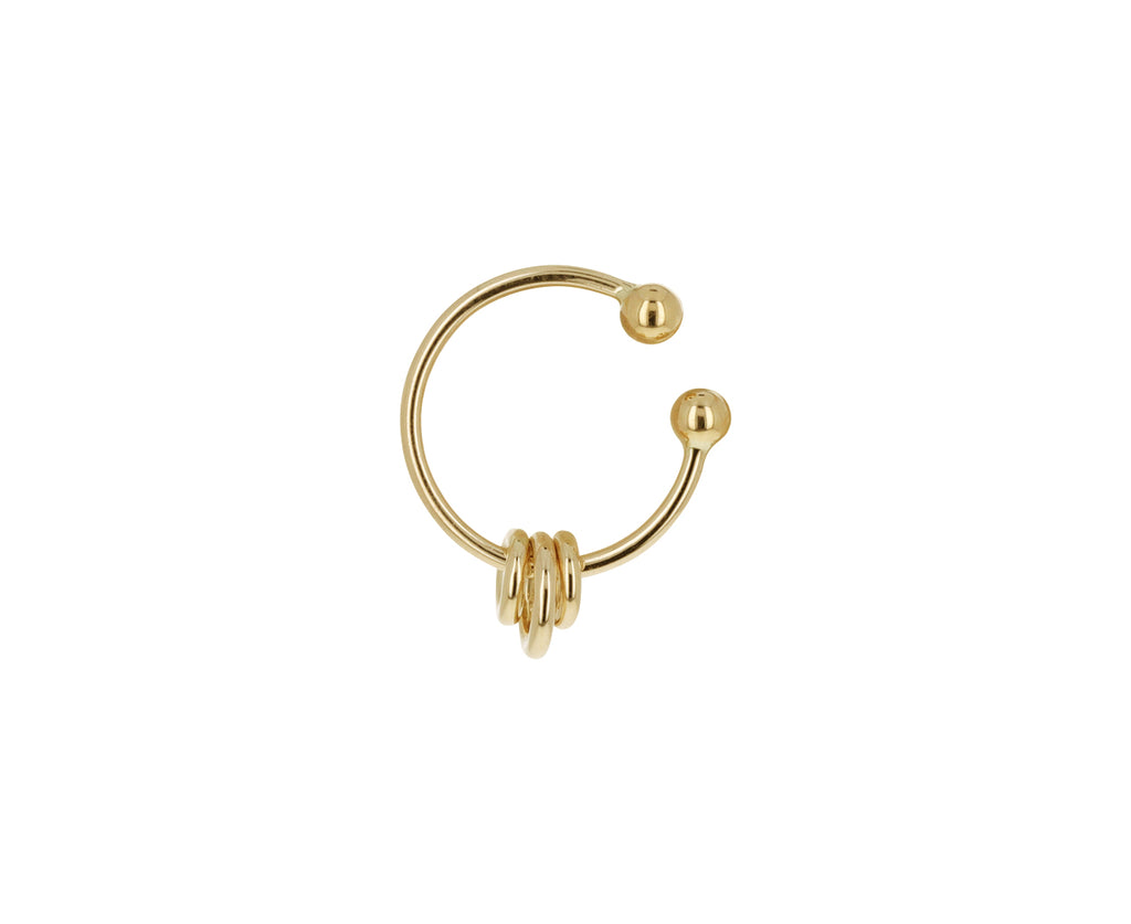 Gold Three Circles Ear Cuff