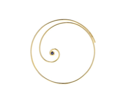Black and White Diamond Coil Hoop SINGLE Earring - TWISTonline 