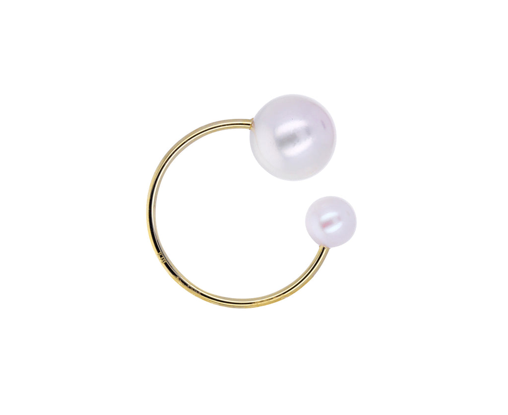 Doubke Akoya Pearl Ear Cuff