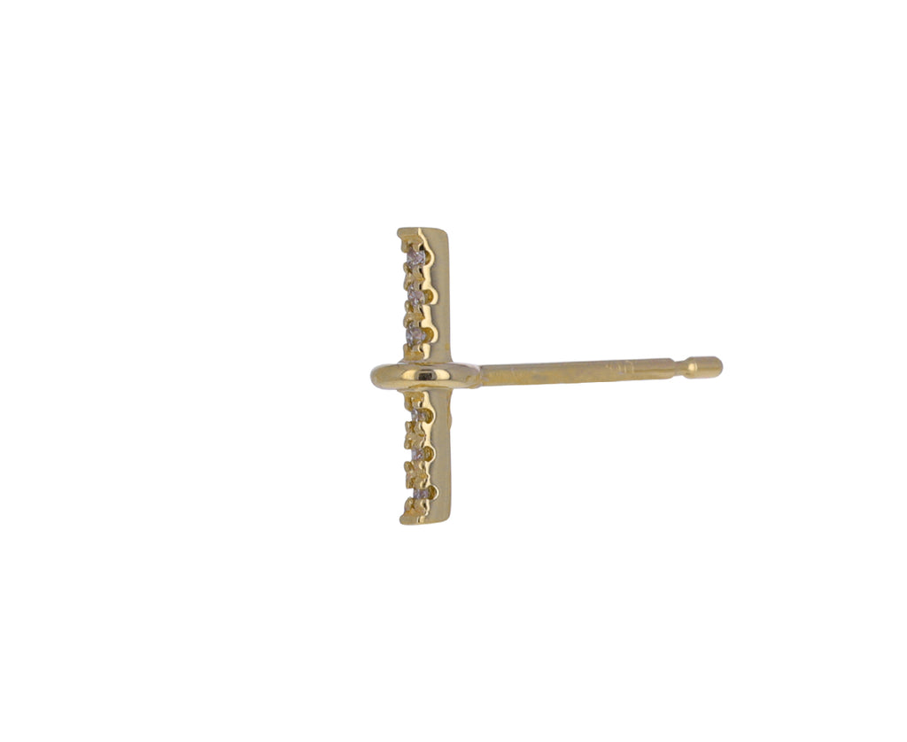 Diamond Trapeze SINGLE Earring