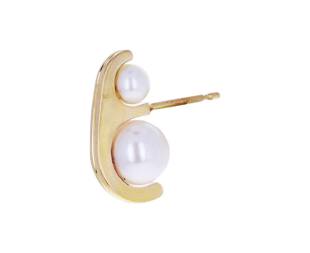 Beluga Akoya Pearl SINGLE Stud Earring