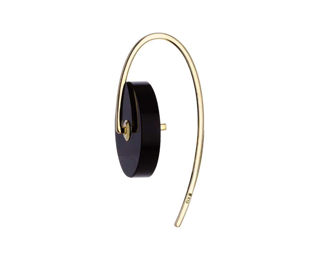 Orbital Onyx Hook SINGLE Earring
