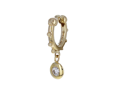 Diamond Sea Anemone SINGLE Hoop Earring