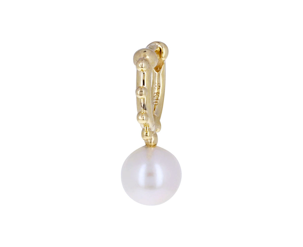 Sea Anemone Pearl SINGLE Hoop Earring