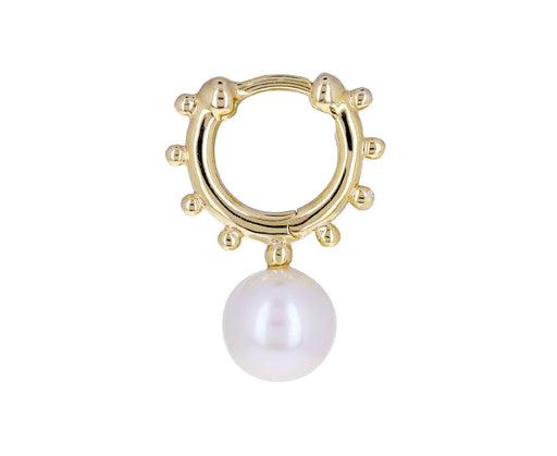 Sea Anemone Pearl SINGLE Hoop Earring