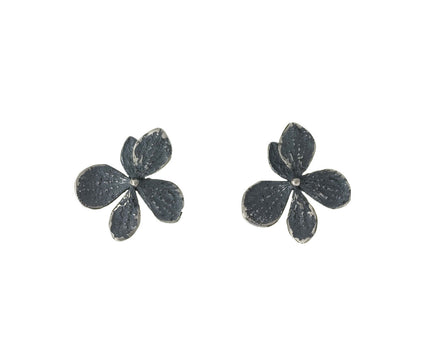 Silver Hydrangea Earrings - TWISTonline 