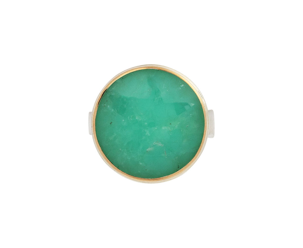 Round Chrysoprase Ring