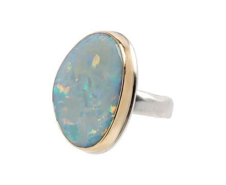 Jamie Joseph Large Asymmetrical Australian Opal Ring
