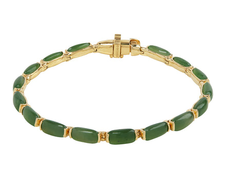 Fernando Jorge Nephrite Jade Oblong Bracelet