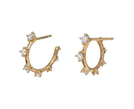 Diamond Sequence Hoop Earrings - TWISTonline 