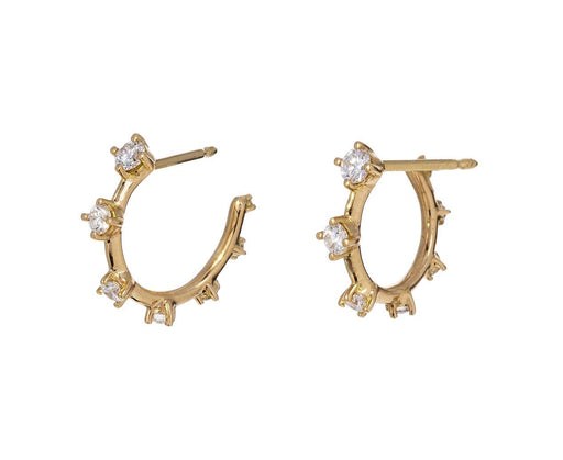 Diamond Sequence Hoop Earrings - TWISTonline 