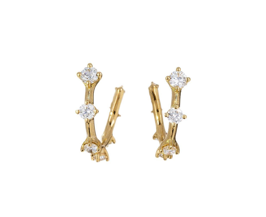 Diamond Sequence Hoop Earrings - TWISTonline 