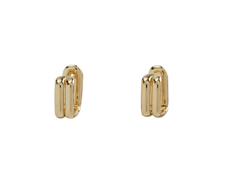 Fernando Jorge Small Gold Doubled Hoop Earrings