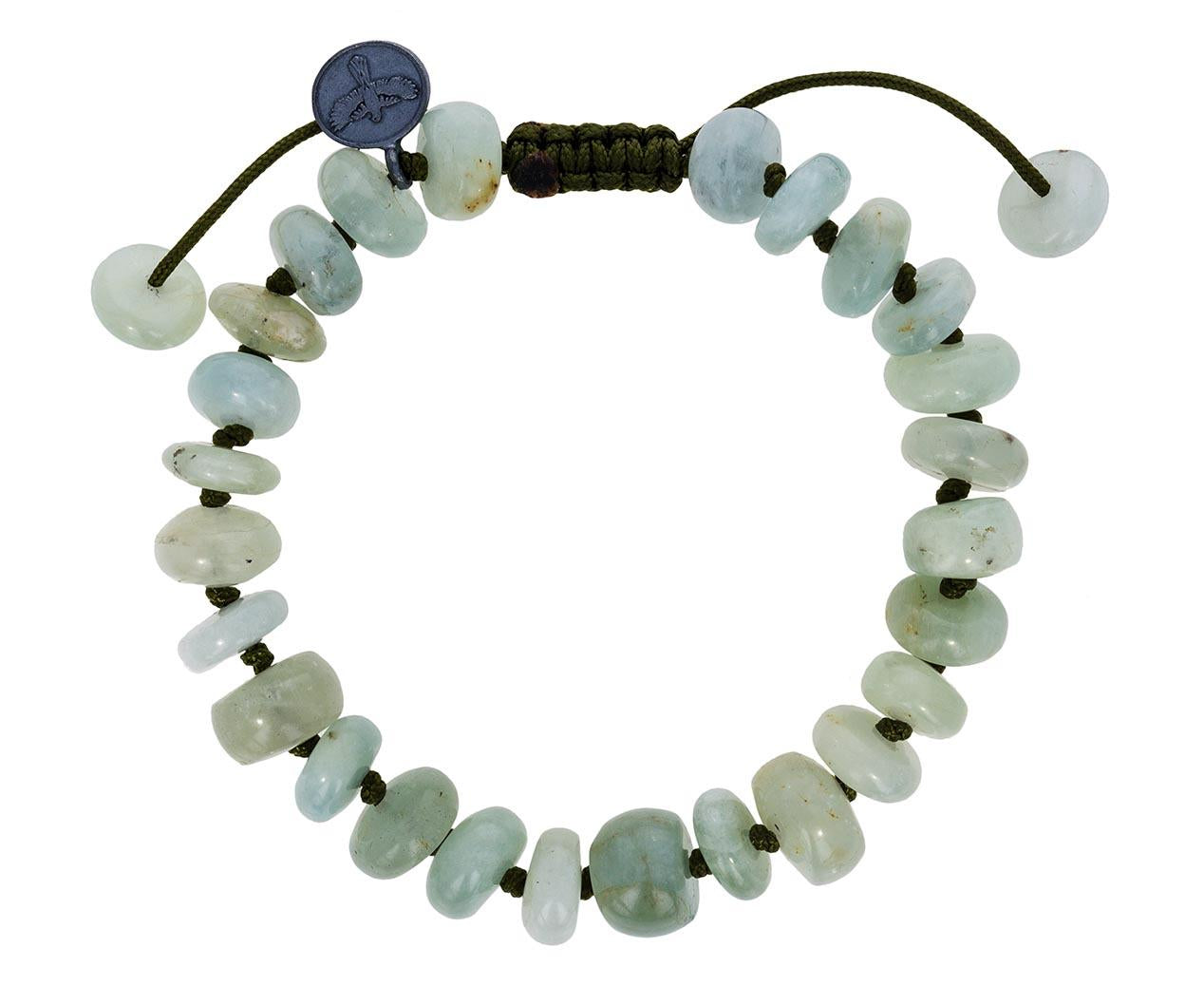 Smooth Green Beryl Beaded Bracelet