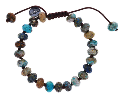 Natural Chrysocolla Beaded Bracelet