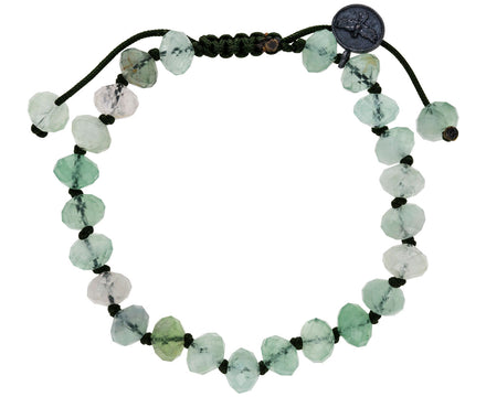 Faceted Flourite Beaded Bracelet - TWISTonline 