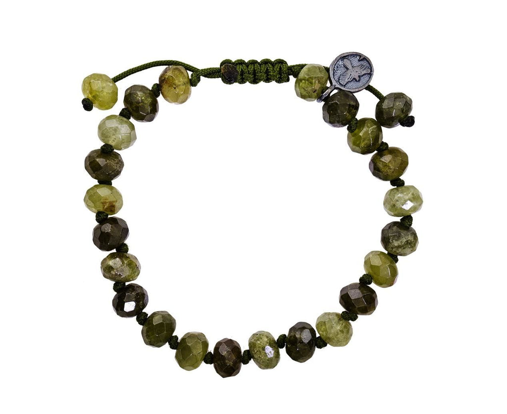 Beaded Green Garnet Bracelet - TWISTonline 