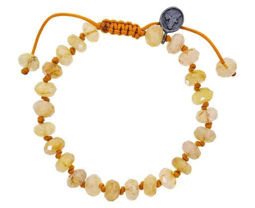 Beaded Gold Rutile Quartz Bracelet - TWISTonline 
