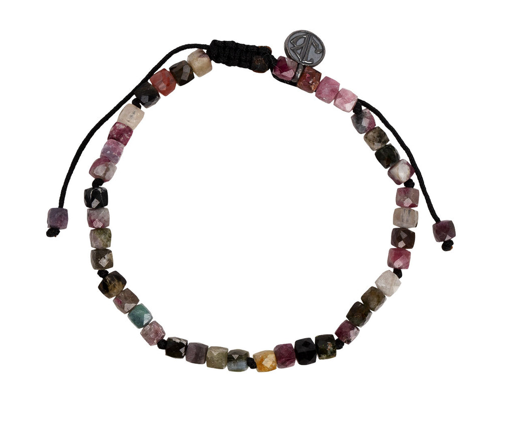 Joseph Brooks Cube Mixed Tourmaline Beaded Bracelet