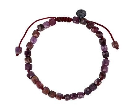 Ruby Rondelle Beaded Bracelet