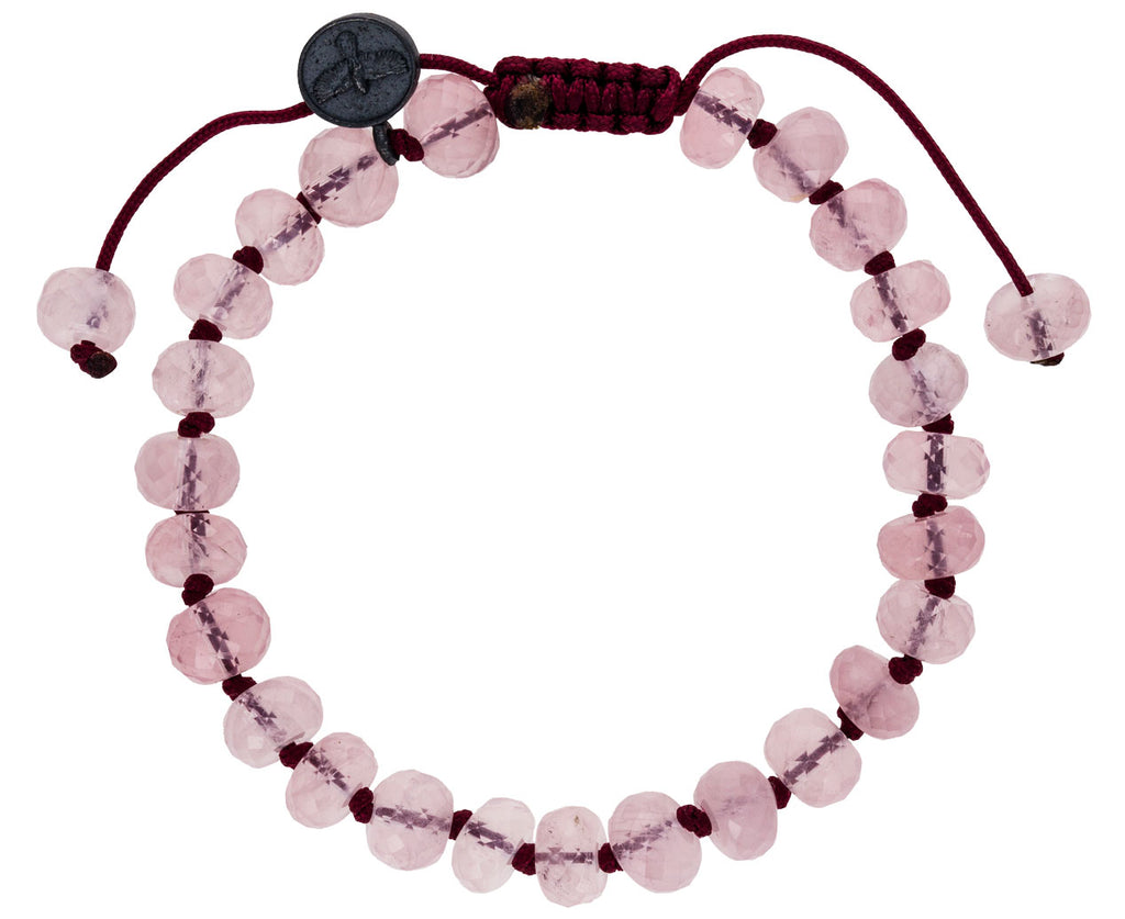 Faceted Rose Quartz Beaded Bracelet - TWISTonline 