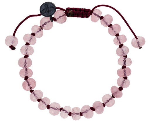 Faceted Rose Quartz Beaded Bracelet - TWISTonline 
