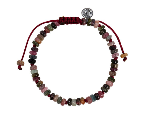 Joseph Brooks Smooth Mixed Tourmaline Beaded Bracelet