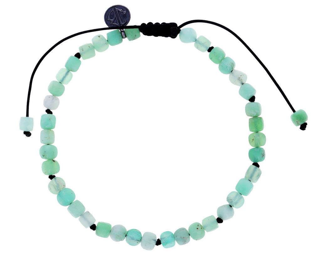 Square Chrysoprase Beaded Bracelet