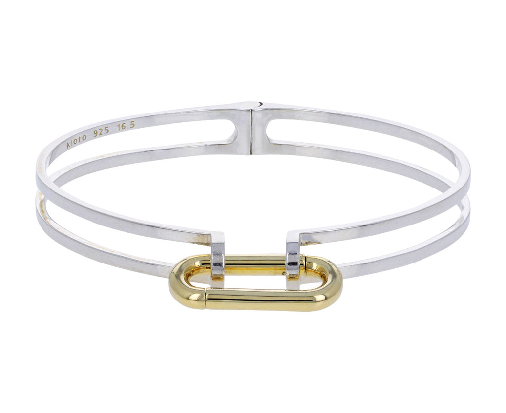Silver and Gold Bolt Bracelet