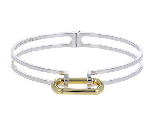 Silver and Gold Bolt Bracelet